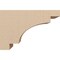 Ekena Millwork 4"W x 12"D x 8"H Classic Mediterranean Rough Cedar Woodgrain TimberThane Corbel, Primed Tan CORUR04X12X08MEDRCPR - alternate 6